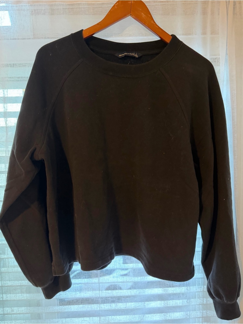 Abercrombie & Fitch Black Crewneck Pullover